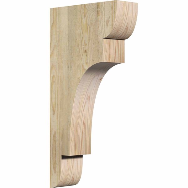 Ekena Millwork New Brighton Rough Sawn Corbel, Douglas Fir, 4"W x 12"D x 24"H COR04X12X24NEB00RDF - main